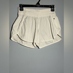 Lululemon Cream Athletic Running Shorts